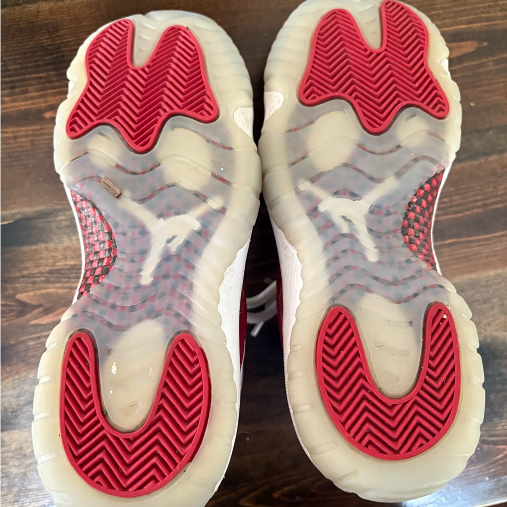 Jordan 1 Cherry Red- Kids Red and White Sneakers - Picture 4 of 9
